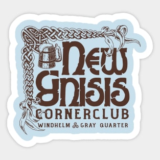 New Gnisis Cornerclub Sticker